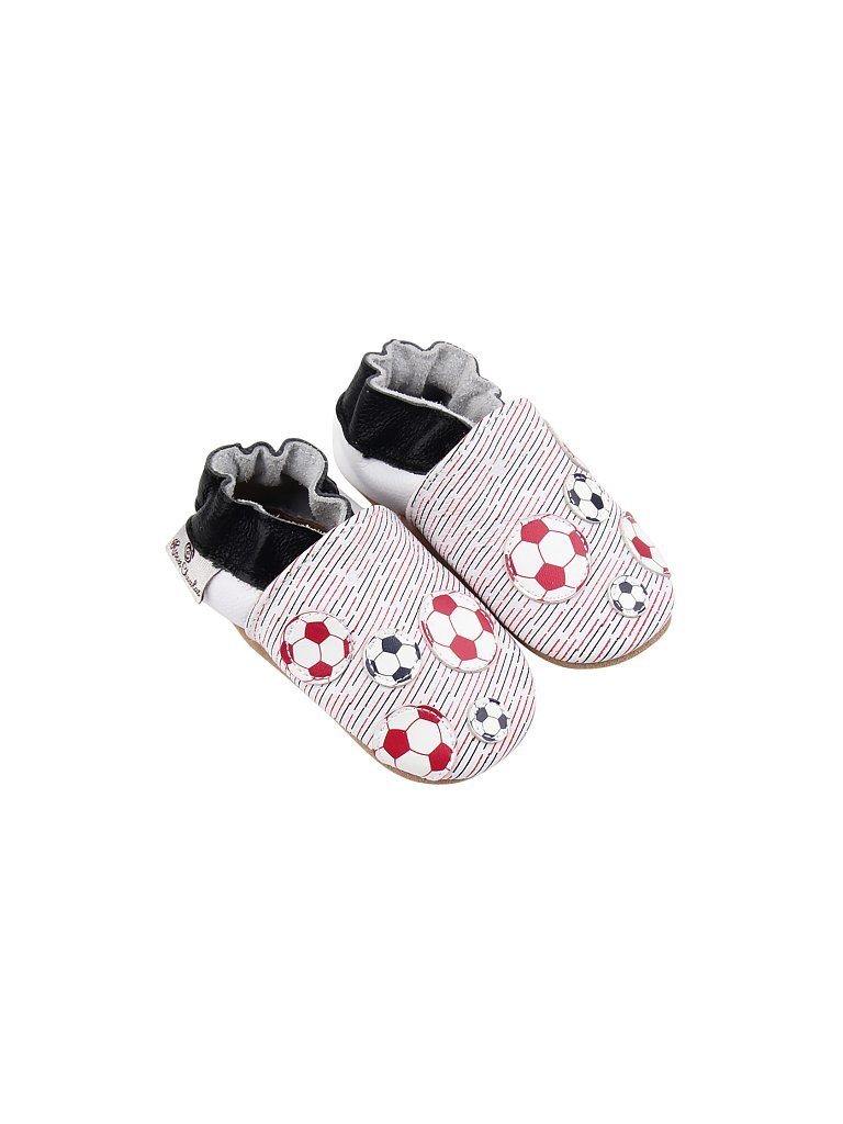 ROSE ET CHOCOLAT Krabbelschuhe Soccer Balls grau | 22/23